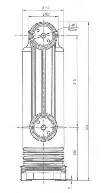 12kV 310mm High Voltage Embedded Pole for Vacuum Circuit Breaker