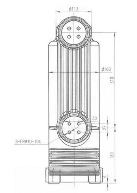 12kV 310mm High Voltage Embedded Pole for Vacuum Circuit Breaker
