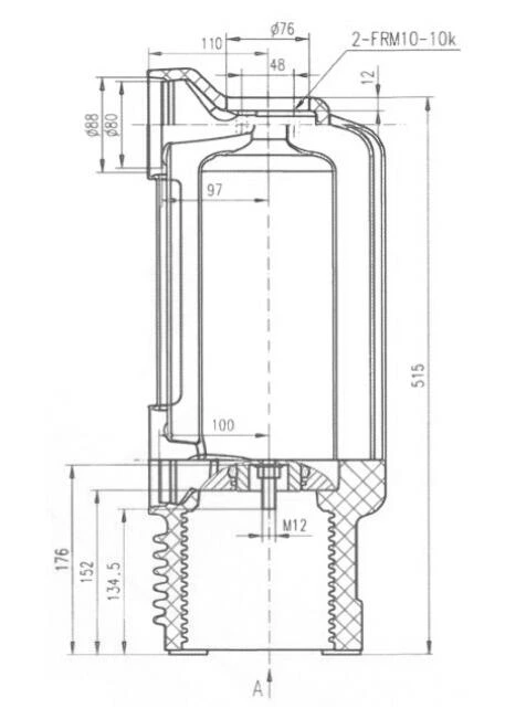 12kV 310mm High Voltage Embedded Pole for Vacuum Circuit Breaker